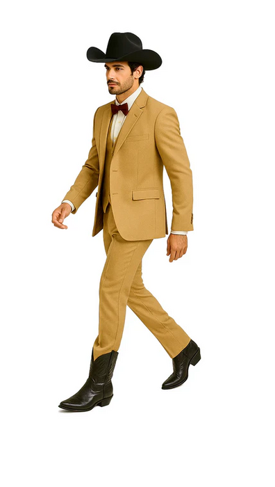 Western Suits - Tan Cowboy Tuxedo