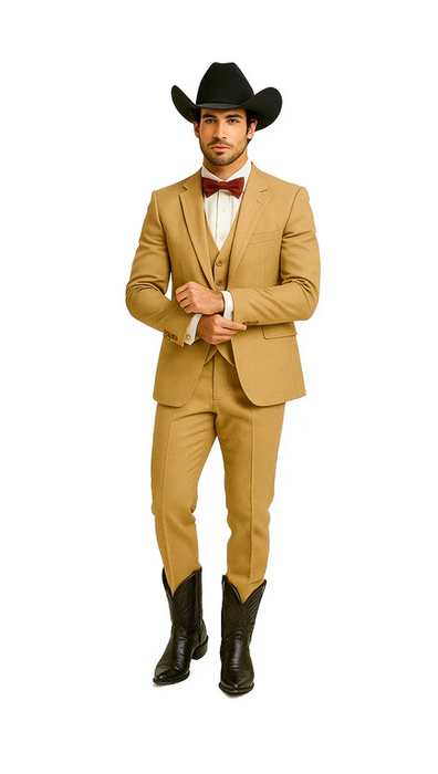Western Suits - Tan Cowboy Tuxedo