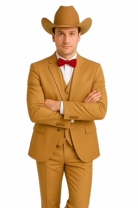Western Suits - Tan Cowboy Tuxedo - Traje Para Hombre