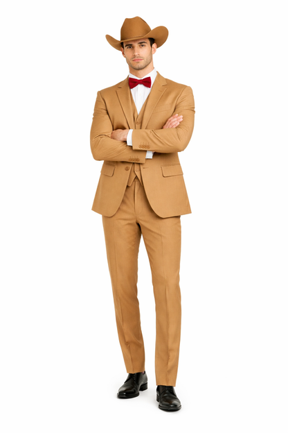 Western Suits - Tan Cowboy Tuxedo - Traje Para Hombre