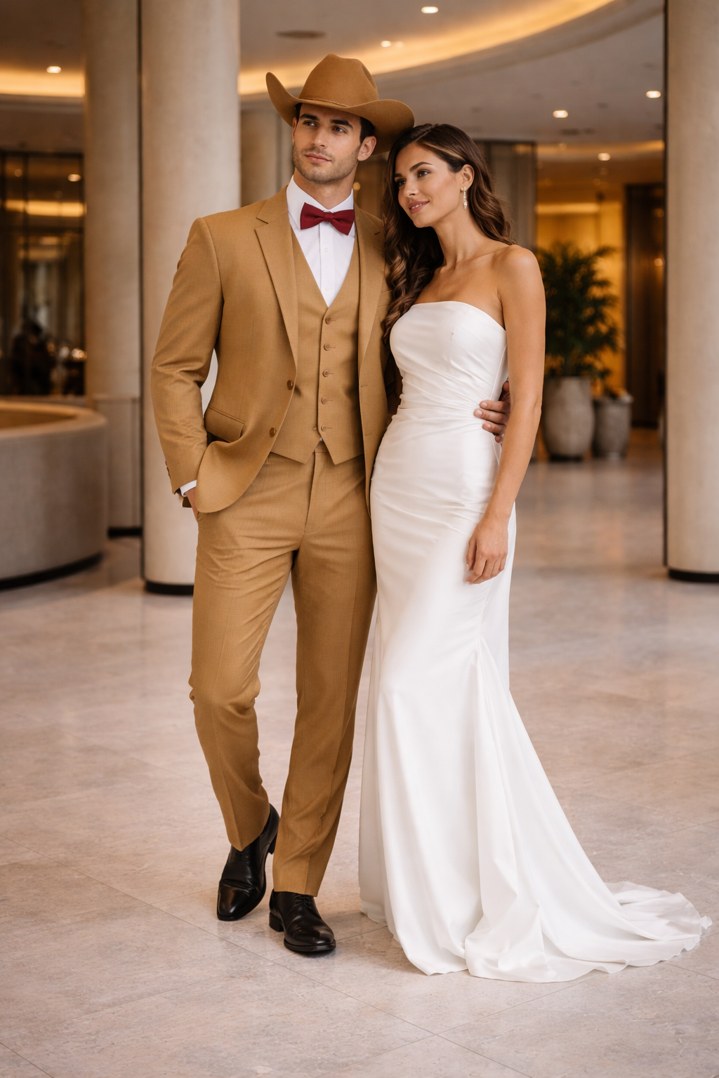 Western Suits - Tan Cowboy Tuxedo - Traje Para Hombre