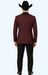 Western Suits - Trajes Para Hombres  - Cowboy Formal Attire - Trajes De Novio - Burgundy