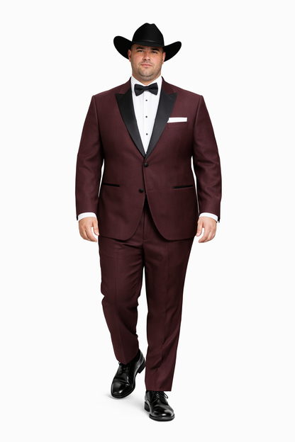 Western Suits - Trajes Para Hombres  - Cowboy Formal Attire - Trajes De Novio - Burgundy