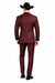 Western Suits - Trajes Para Hombres  - Cowboy Formal Attire - Trajes De Novio - Burgundy