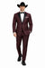 Western Suits - Trajes Para Hombres  - Cowboy Formal Attire - Trajes De Novio - Burgundy