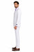 2 Button Men's  Jacket White Linen Suit - Mens Linen Suit