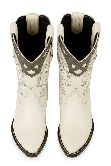 Men's Wild West Smooth Ostrich Skin 3X Toe Boots 29504-B