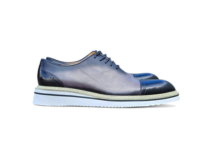 Carrucci Two Tone Cap toe Calfskin Oxford