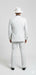 White and Black Pinstripe Vested Suit + Matching White Hat + Shirt And Tie - Gangster Suit