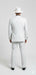 White and Black Pinstripe Vested Suit + Matching White Hat + Shirt And Tie - Gangster Suit