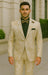 White and Gold Tuxedo With Matching Bowtie