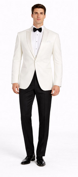 White Dinner Jacket Sport Coat Blazer Single Buttons
