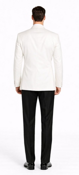 White Dinner Jacket Sport Coat Blazer Single Buttons