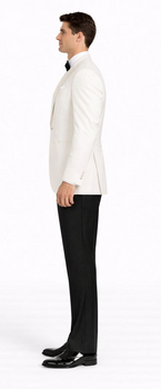 White Dinner Jacket Sport Coat Blazer Single Buttons