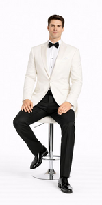 White Dinner Jacket Sport Coat Blazer Single Buttons