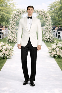 White Dinner Jacket Sport Coat Blazer Single Buttons