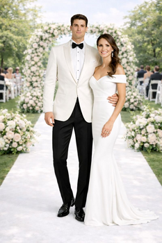 White Dinner Jacket Sport Coat Blazer Single Buttons