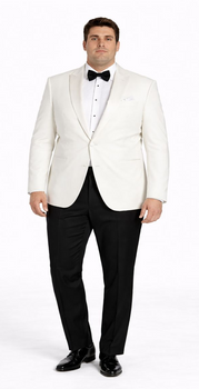 White Dinner Jacket Sport Coat Blazer Single Buttons