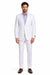 2 Button Men's  Jacket White Linen Suit - Mens Linen Suit