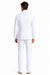 Men's Double Breasted Summer Seersucker Suit in White Pinstripe by Alberto Nardoni