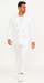 White, Six Button Double Breasted Suits Blazer Jacket Coat