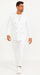White, Six Button Double Breasted Suits Blazer Jacket Coat