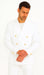 White, Six Button Double Breasted Suits Blazer Jacket Coat