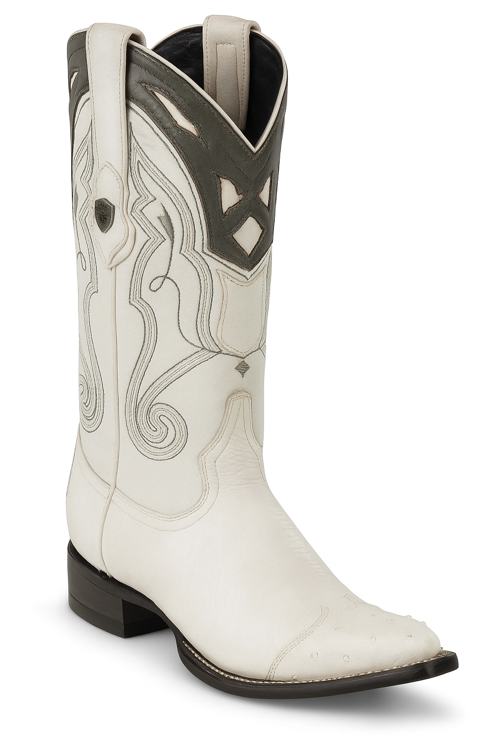 Men's Wild West Smooth Ostrich Skin 3X Toe Boots 29504-B - Image 25