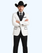 White Two toned Kids Sizes 2 Button Party Cheap Priced Business Suit Perfect For boys wedding outfits Clearance Sale & Tuxedo & Dinner Jacket Blazer W/ Black + Free Pant