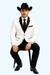 White Two toned Kids Sizes 2 Button Party Cheap Priced Business Suit Perfect For boys wedding outfits Clearance Sale & Tuxedo & Dinner Jacket Blazer W/ Black + Free Pant