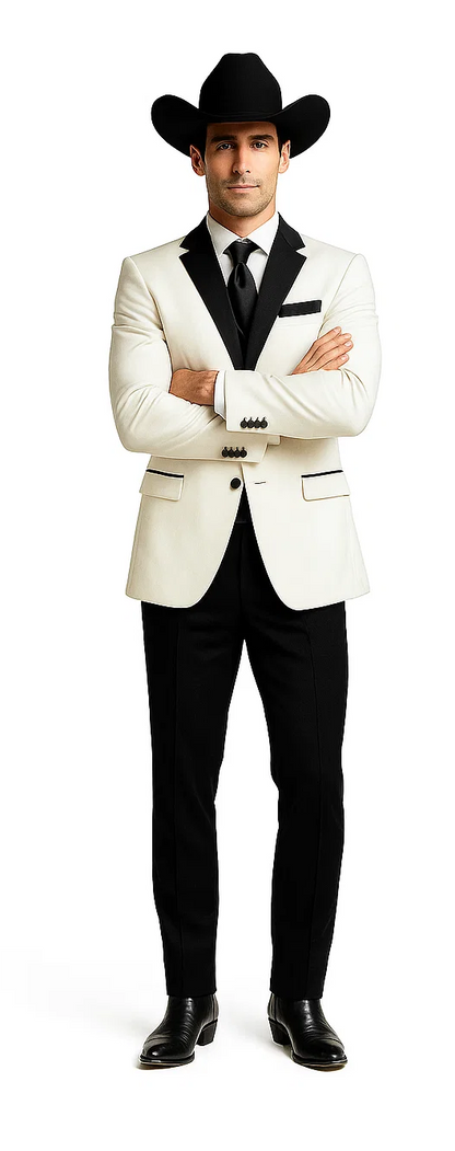 White Two toned Kids Sizes 2 Buttons Party Cheap Priced Business Suits Perfect For boys wedding outfits Clearance Sale & Tuxedo & Dinner Jacket Blazer W/ Black + Free Pant