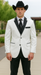 White Two toned Kids Sizes 2 Buttons Party Cheap Priced Business Suits Perfect For boys wedding outfits Clearance Sale & Tuxedo & Dinner Jacket Blazer W/ Black + Free Pant