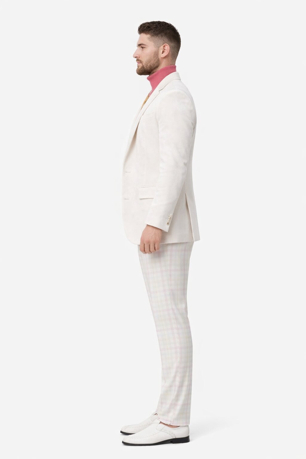 White Velvet Suit Jacket for Every Occasion Modern Fit
