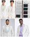 Mens White Rhinestone Shawl Lapel Blazer – Slim Fit Luxury Tuxedo Style Jacket with Multi-Color Crystal