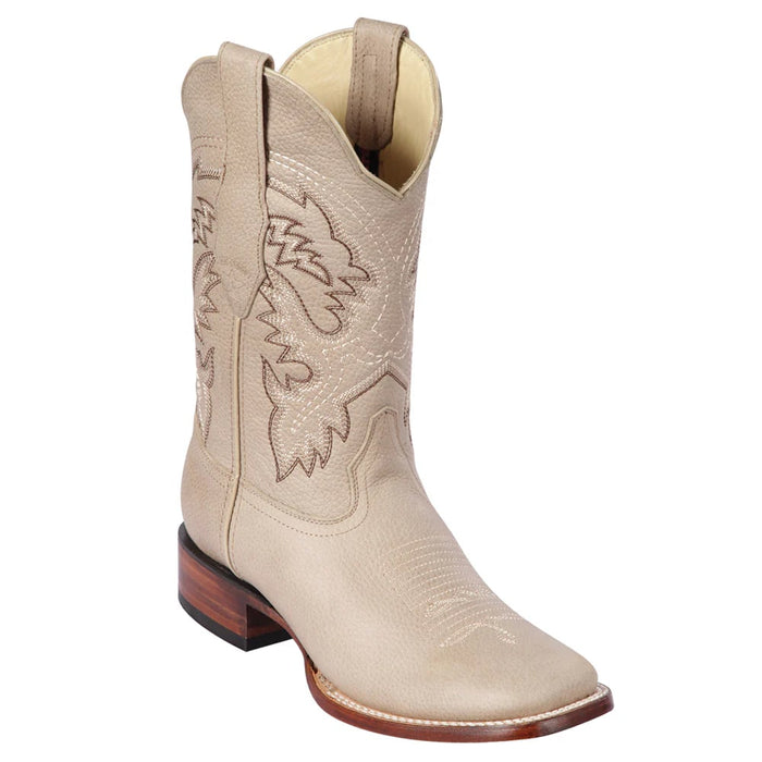 Los Altos Boots - Mens Dress Cowboy Boot - Low Priced Men's Square Toe Cowboy Boots- in Honey - Image 3