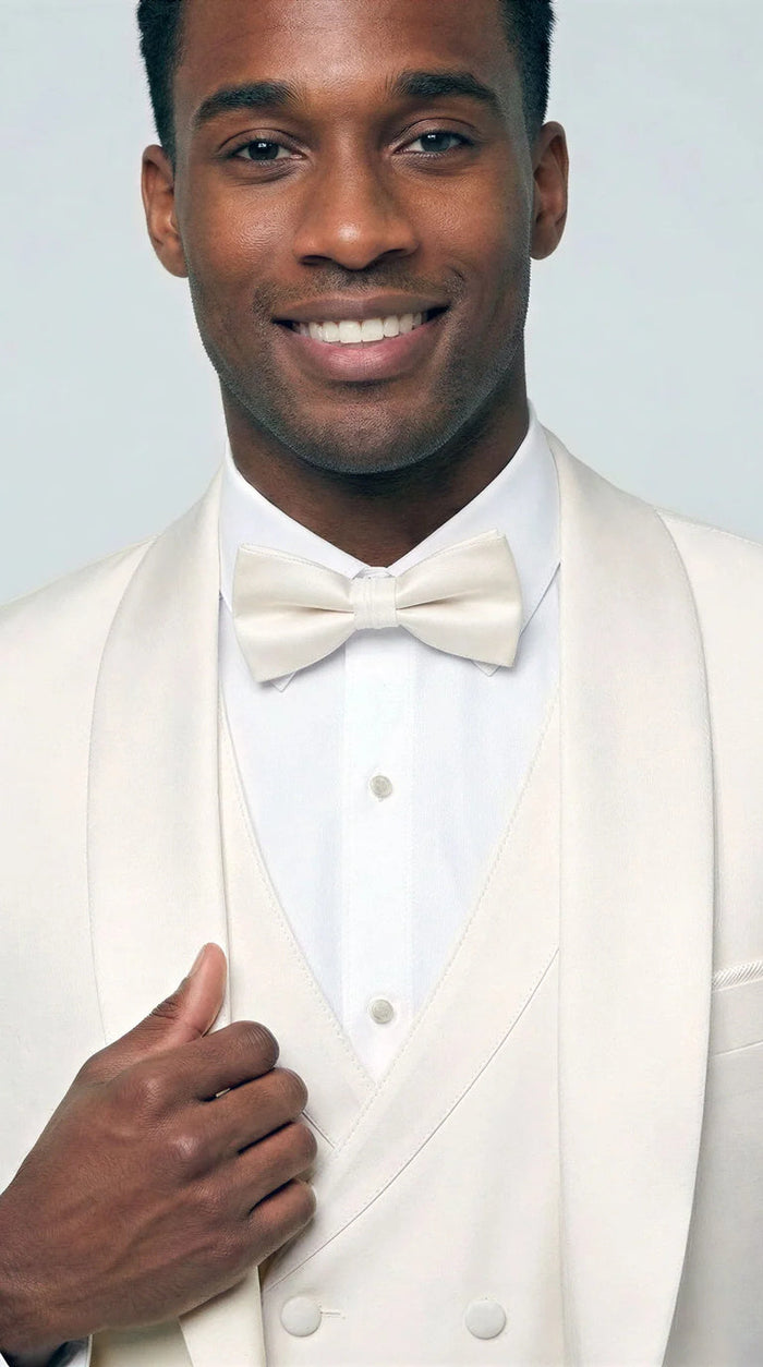 Ivory Modern Shawl Lapel Tuxedo Set – Wedding & Prom