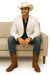 Western Blazer - Saco Para Hombre - Mens Double Button Western White Blazer