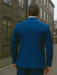 Wide leg Suits - Classic Fit Suits - Athletic Fit Suits 1 Button Vested Suits - Wool Sapphire Suits