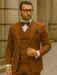 Wide leg Suits - Classic Fit Suits - Athletic Fit Suits 1 Button Vested Suits - Wool Sapphire Suits