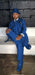 Wide leg Suits - Classic Fit Suits - Athletic Fit Suits 1 Button Vested Suits - Wool Sapphire Suits