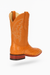 Men's Los Altos Ostrich Skin Wide Square Toe Boots - Honey