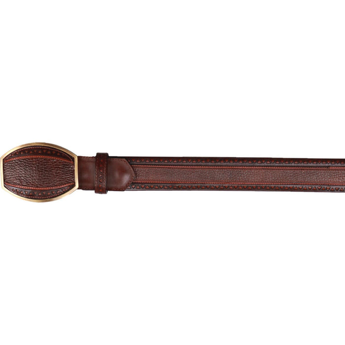 Men's Wild West Genuine Leather Laser Design Casual Belt 2C24U2707