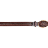 Men's Wild West Ostrich Laser Design Casual Belt 2C24U0316