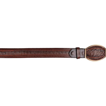 Men's Wild West Ostrich Laser Design Casual Belt 2C24U0316