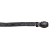 Men's Wild West Ostrich Leg Laser Design Casual Belt 2C24U0505