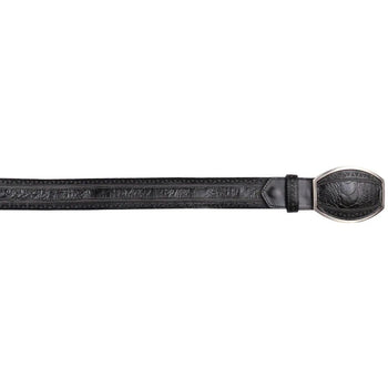 Men's Wild West Ostrich Leg Laser Design Casual Belt 2C24U0505