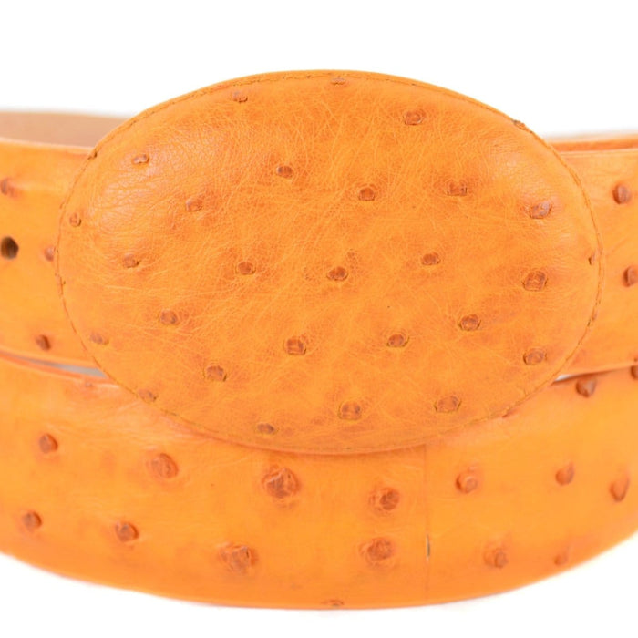 Men's Wild West Ostrich Skin Cowboy Belt 2C110302