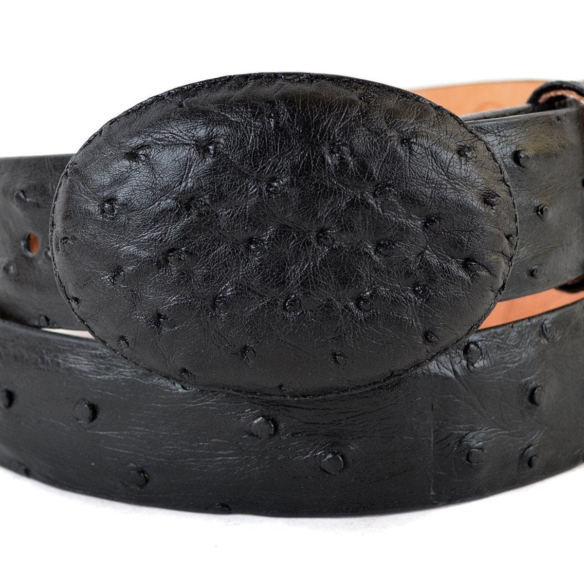 Men's Wild West Ostrich Skin Cowboy Belt 2C110305
