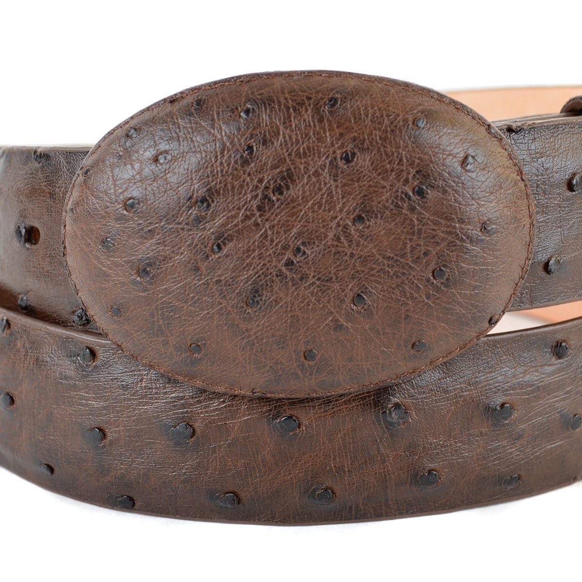Men's Wild West Ostrich Skin Cowboy Belt 2C110307