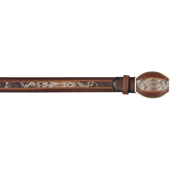 Men's Wild West Python Laser Design Casual Belt 2C24U5785